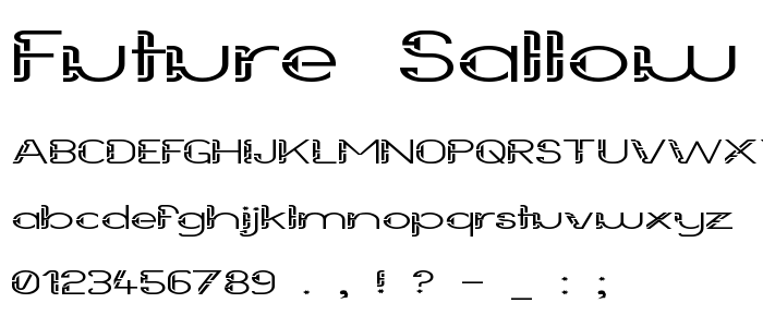 Future Sallow Wide font